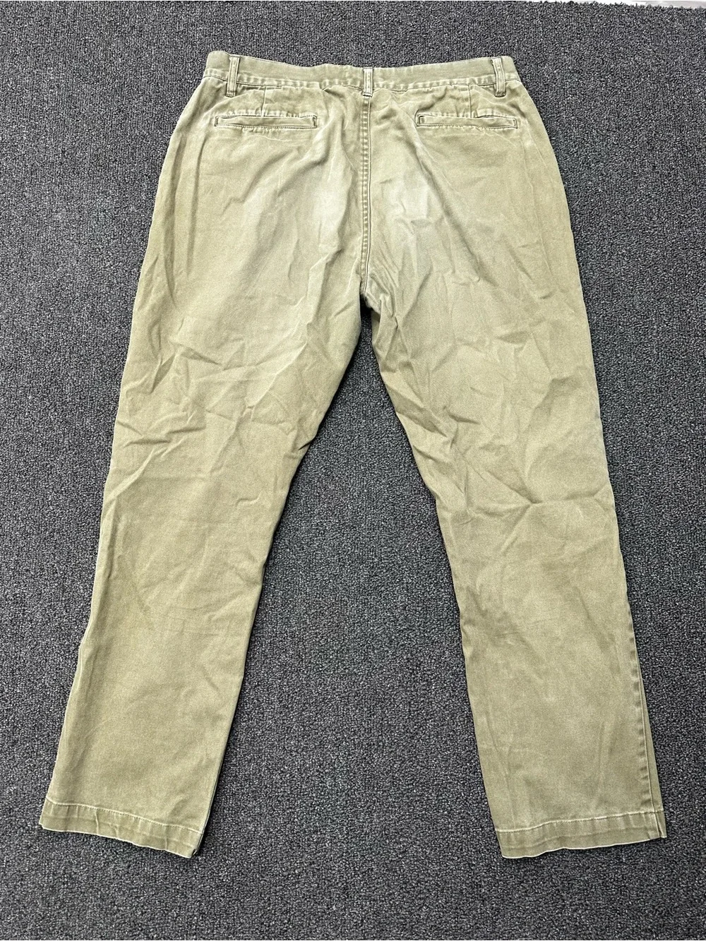 Taylor Stitch Pants Mens 33x30 Green Organic Cotton Chino Straight Leg Casual